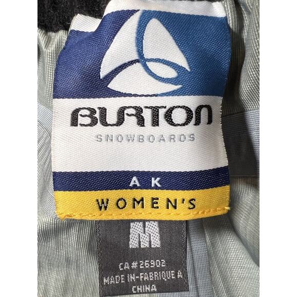 Burton AK GORE-TEX ? Snowboard Bib Pant Women's Blue Size Medium Ripstop - Picture 14 of 16